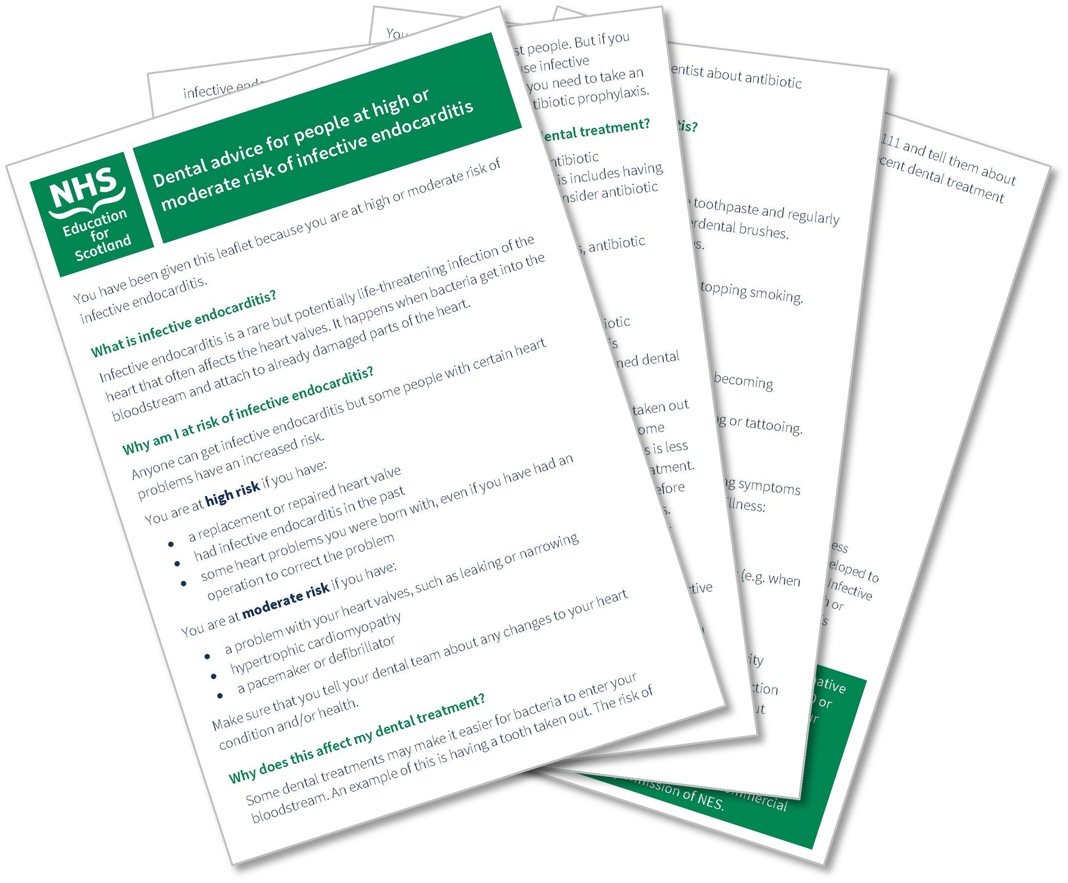 Image of patient information leaflet pages