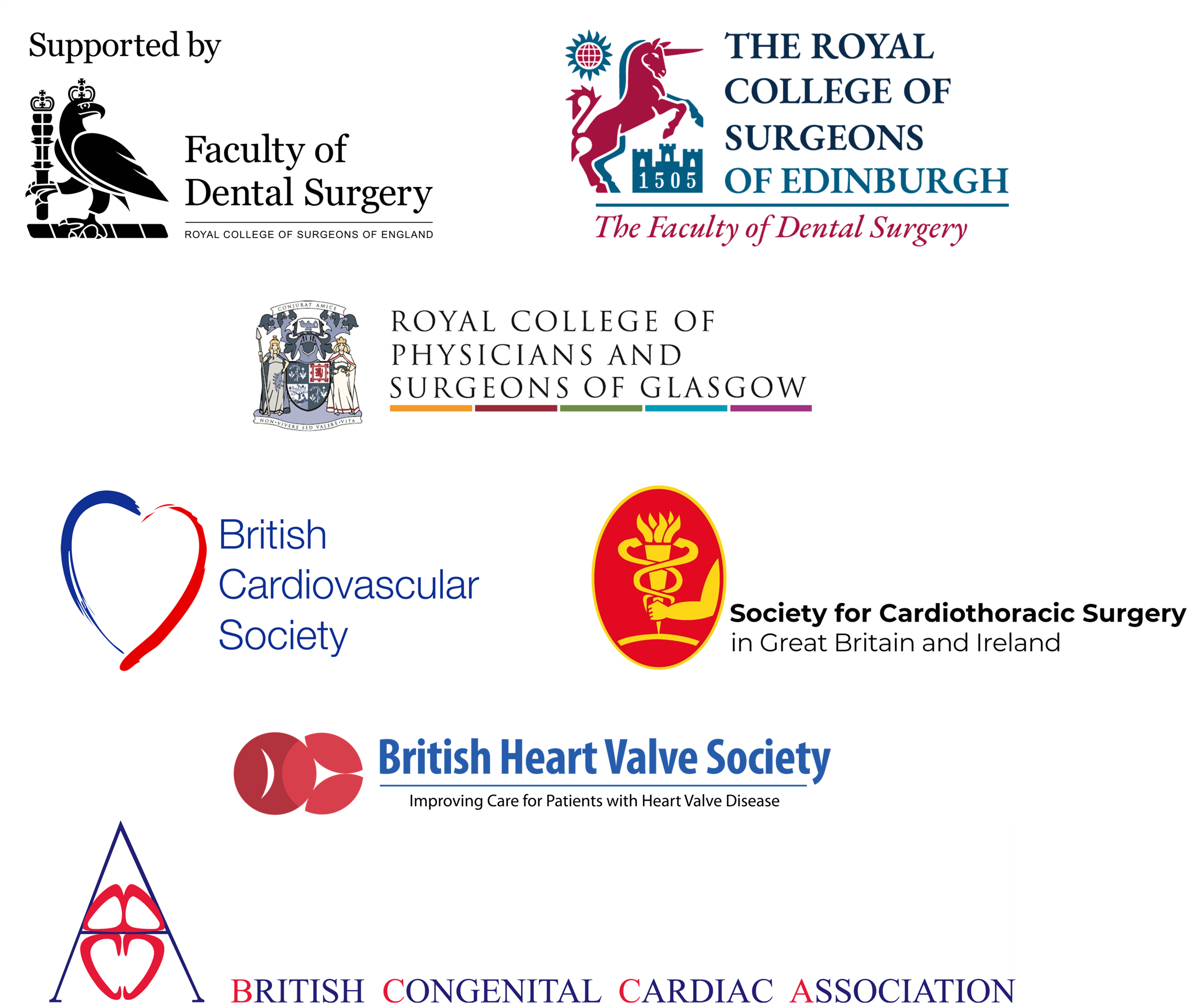 Logos of endorsing organisations